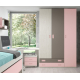 Habitación juvenil cama compacta con armario Basic6 Habitación juvenil cama compacta con armario Basic6