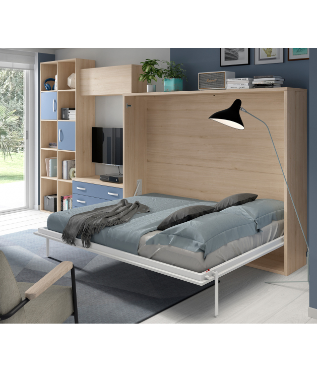 Asistencia altavoz Sumergir Habitación juvenil cama abatible 135 cm Basic 43 | Kasas Decoración
