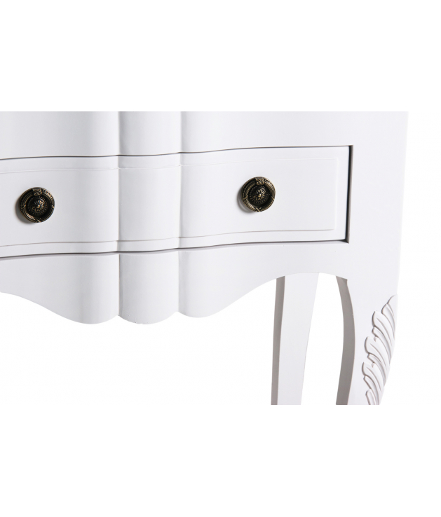 Mesita clásica dos cajones