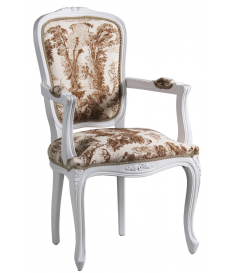 Sillón tapizado Louis XV