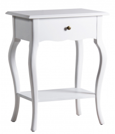 Mesita de noche clásica con cajón