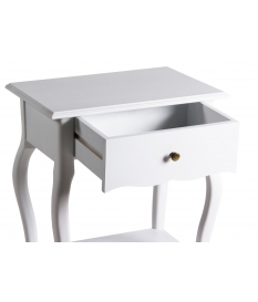 Mesita de noche clásica con cajón 2