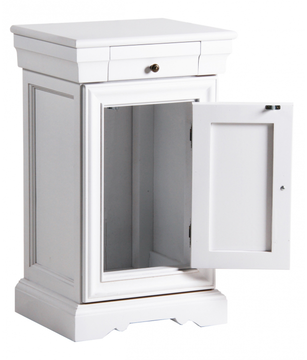 Mesita de noche cajón pequeño y puerta