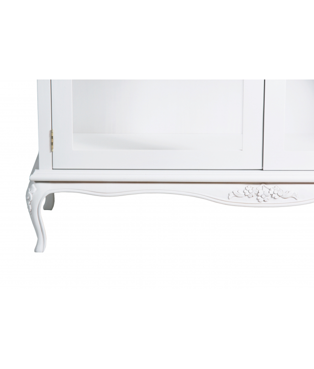 Vitrina dos puertas patas isabelinas