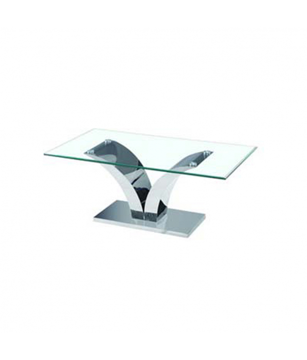 Mesa centro metal cristal 120x60x45 cm Mesa centro metal cristal 120x60x45 cm