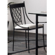 Silla de comedor forja mod. Marsella con cojín Silla de comedor forja mod. Marsella con cojín