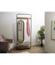 Bengalero madera y metal con espejo