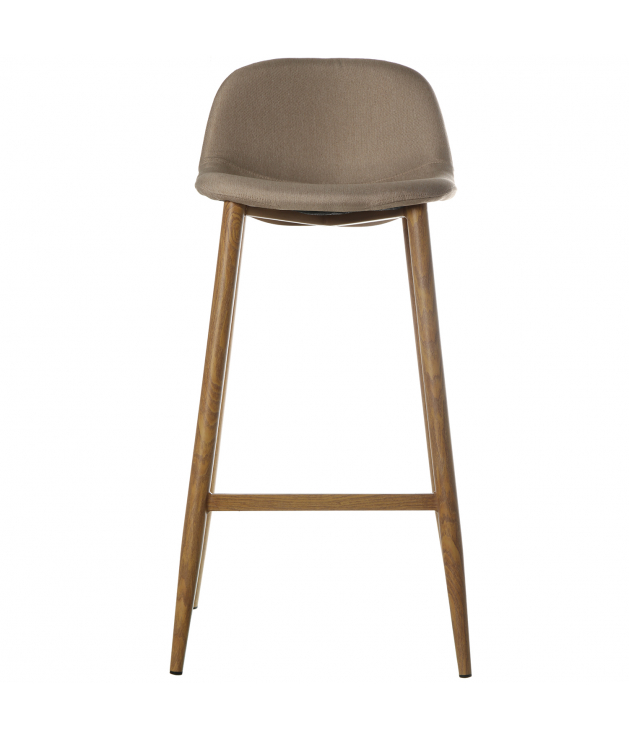 Set 4 taburetes tela crema c/patas...