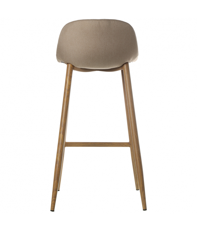 Set 4 taburetes tela crema c/patas...