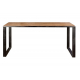 Mesa de comedor madera mango macizo y forja Mesa de comedor madera mango macizo y forja