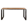 Mesa de comedor madera mango macizo y forja