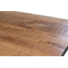Mesa de comedor madera mango macizo y forja