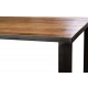 Mesa de comedor madera mango macizo y forja Mesa de comedor madera mango macizo y forja