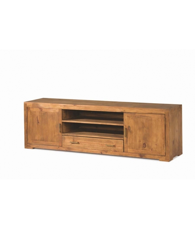 Mueble TV rustico madera