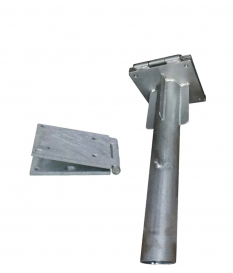 Base de parasol metálica empotrable galvanizada