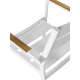 Silla con brazos exterior Cemic color blanco