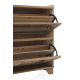 Mueble zapatero madera natural dos cajones