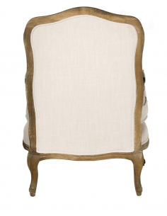 Butaca Elena madera de roble tapizado liso 2