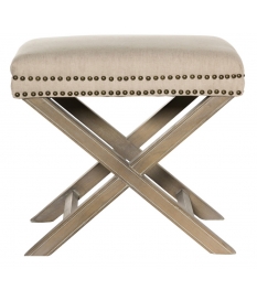 Reposapiés tapizado beige modelo 190