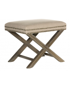 Reposapiés tapizado beige modelo 190 2
