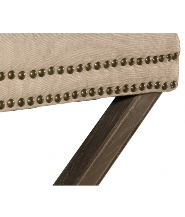 Reposapiés tapizado beige modelo 190