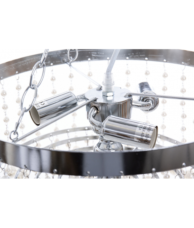 Lámpara techo metal níquel plateado...