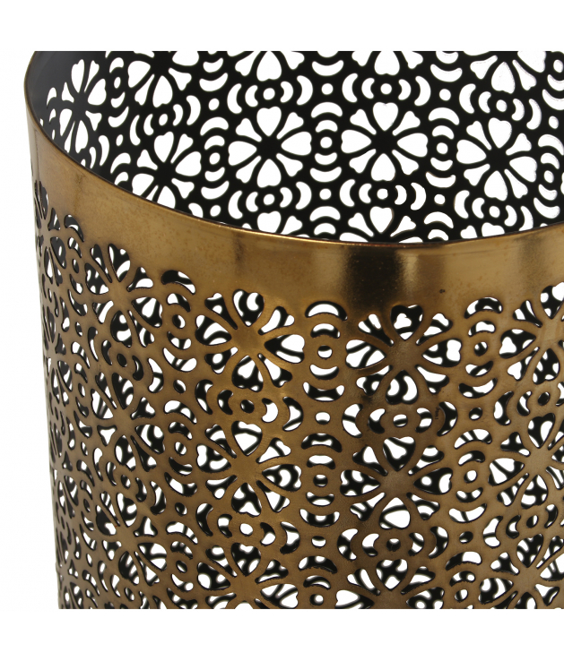 Paragüero metal circular dorado