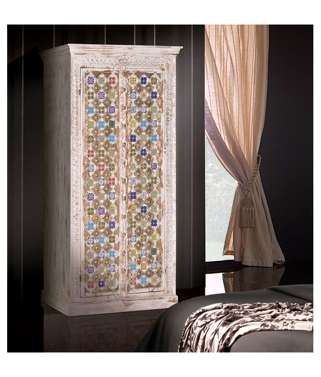 Armario en madera mango estilo floral colores Armario en madera mango estilo floral colores
