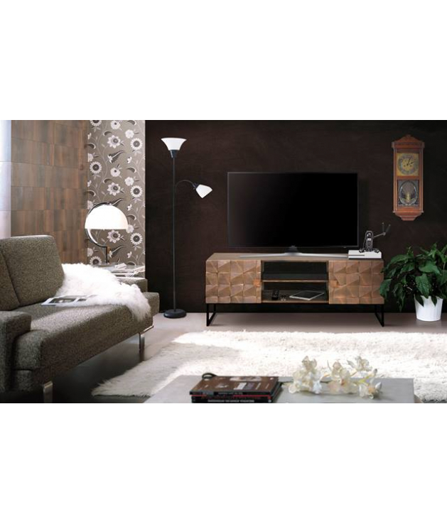 Mueble tv Cobre 2 puertas en madera... Mueble tv Cobre 2 puertas en madera...