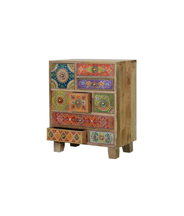 Mesita de noche 9 cajones en madera...