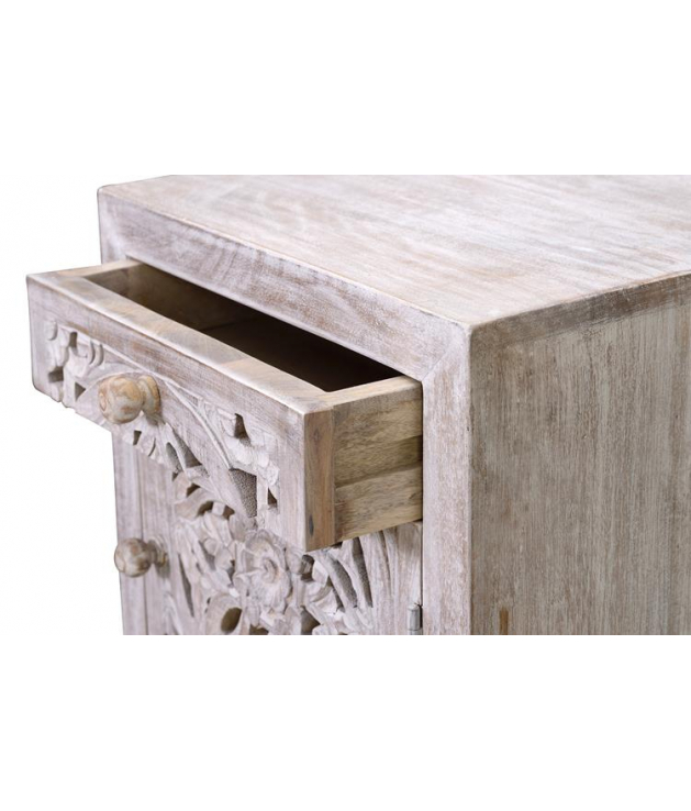 Mesita de noche con 1 puerta y 1...