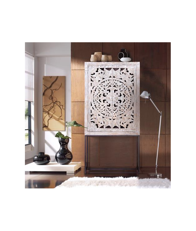 Vitrina con 2 puertas en madera de...