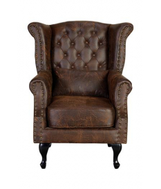 Sillón marrón envejecido...