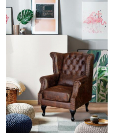 Sillón marrón envejecido... 2