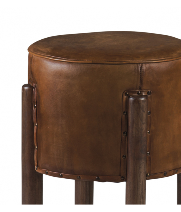 Taburete redondo piel Taburete redondo piel