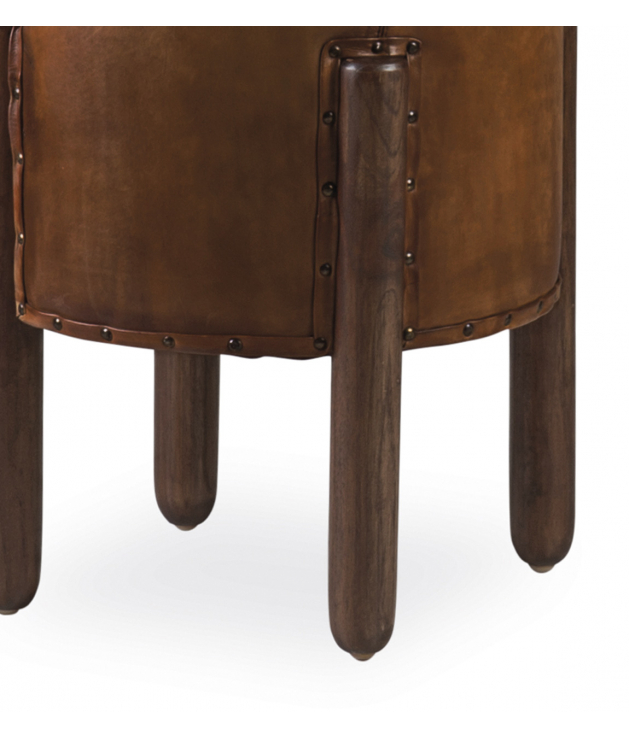 Taburete redondo piel Taburete redondo piel