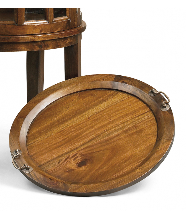 Licorera Flamingo redonda con bandeja