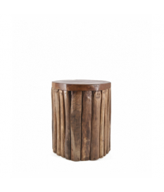 Taburete teka troncos...