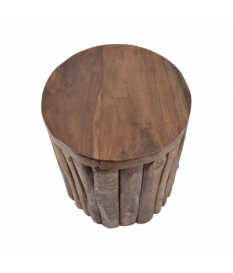 Taburete teka troncos... 2