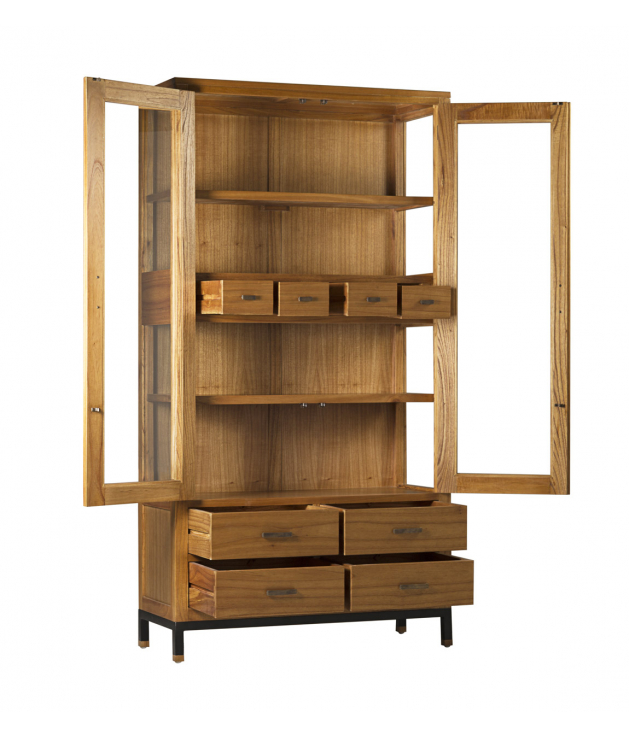 Vitrina Madhu 8 cajones 2 puertas