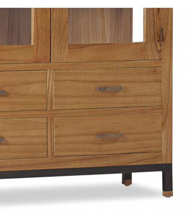 Vitrina Madhu 8 cajones 2 puertas