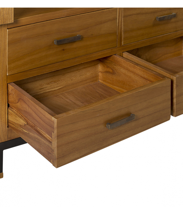 Vitrina Madhu 8 cajones 2 puertas