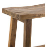 Taburete rectangular teka reciclada | Kasas Decoración