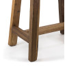 Taburete rectangular teka reciclada | Kasas Decoración