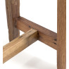 Taburete rectangular teka reciclada | Kasas Decoración