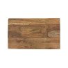 Taburete rectangular teka reciclada | Kasas Decoración