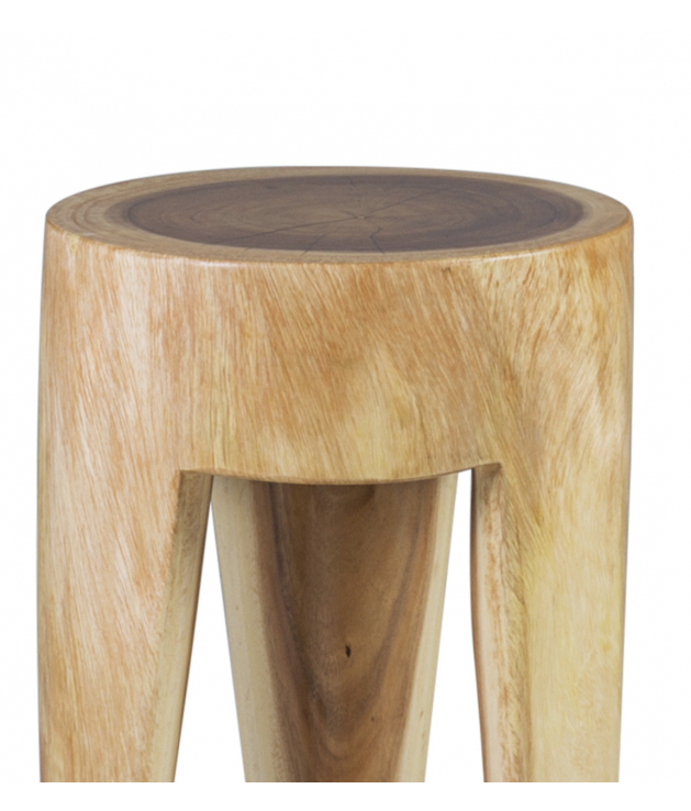 Taburete redondo 3 patas tronco Taburete redondo 3 patas tronco