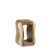 Taburete rectangular tronco | Kasas Decoración