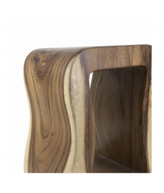 Taburete rectangular tronco 2