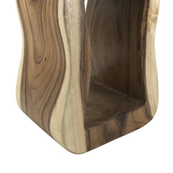 Taburete rectangular tronco | Kasas Decoración